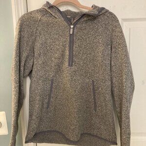 Lululemon Quarter Zip Pullover Heather Purple Hooded (Size 8)